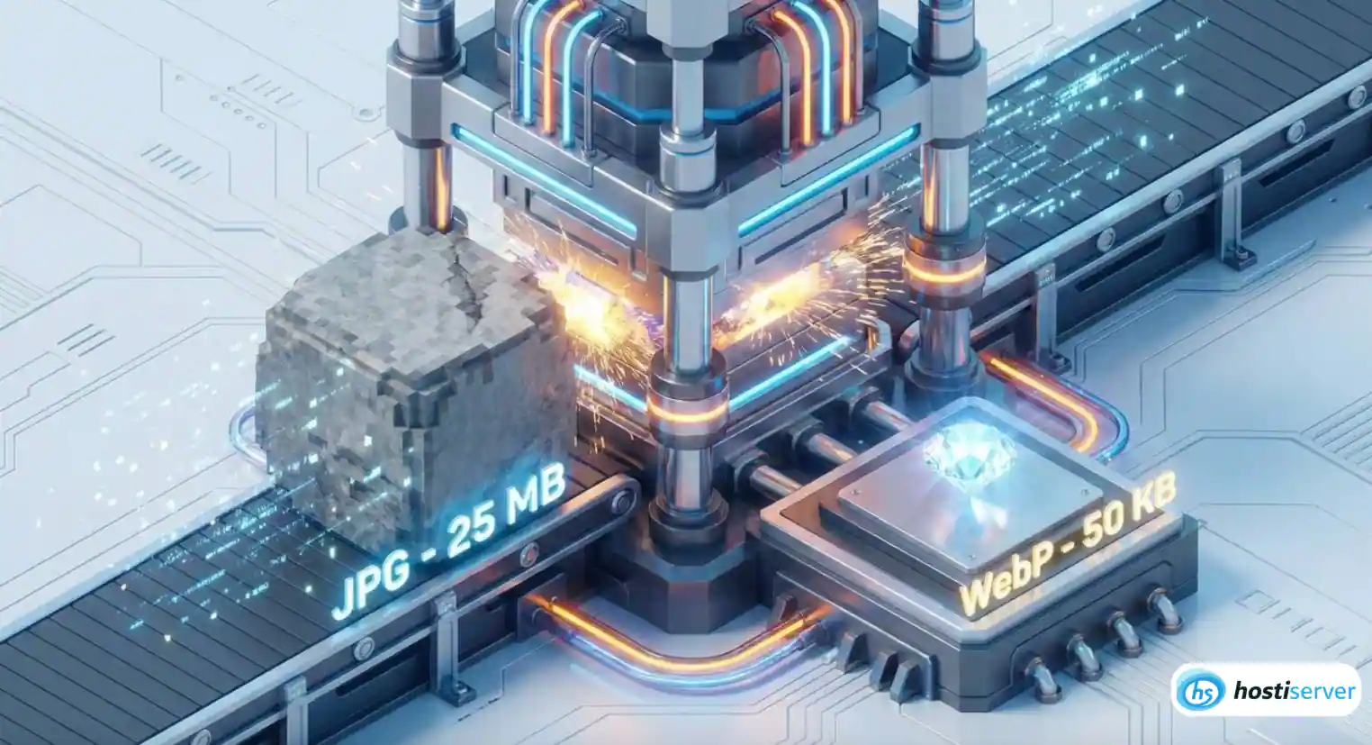 Image compression scheme: converting a heavy file to lightweight WebP format