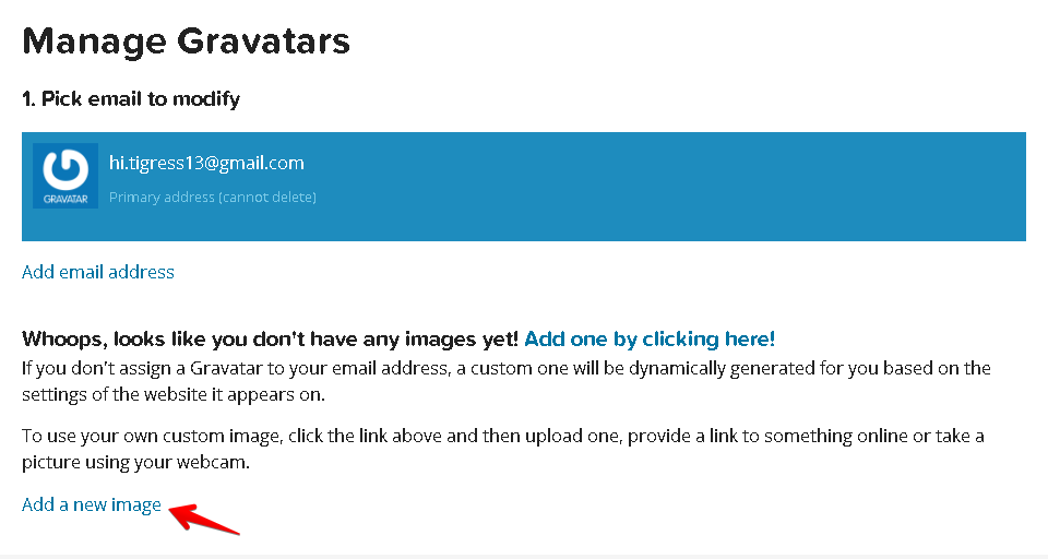 Manage Gravatars