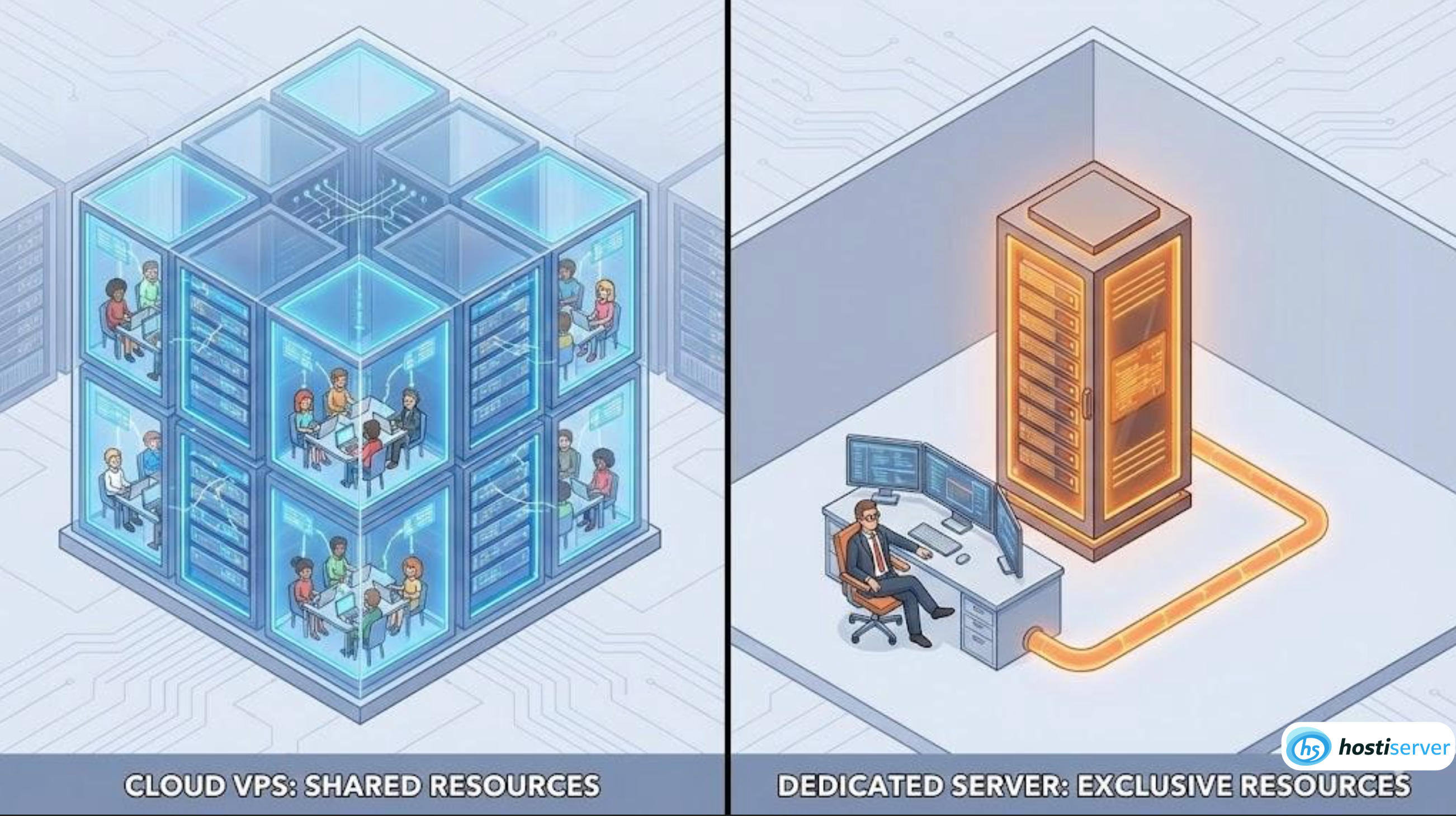 Cloud (VPS) vs Dedicated Server