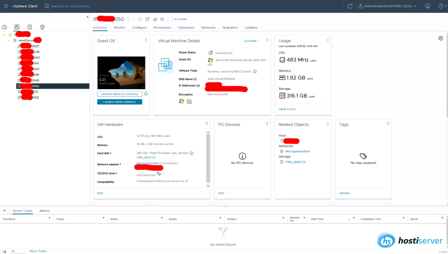 VMware ESXi as part of vSphere — enterprise hypervisor with vMotion, DRS, and FT