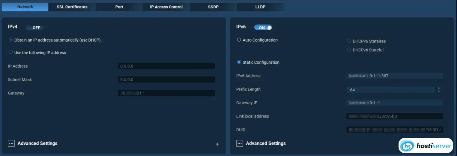 Configuring the BMC network interface on a Supermicro board: selecting the dedicated port